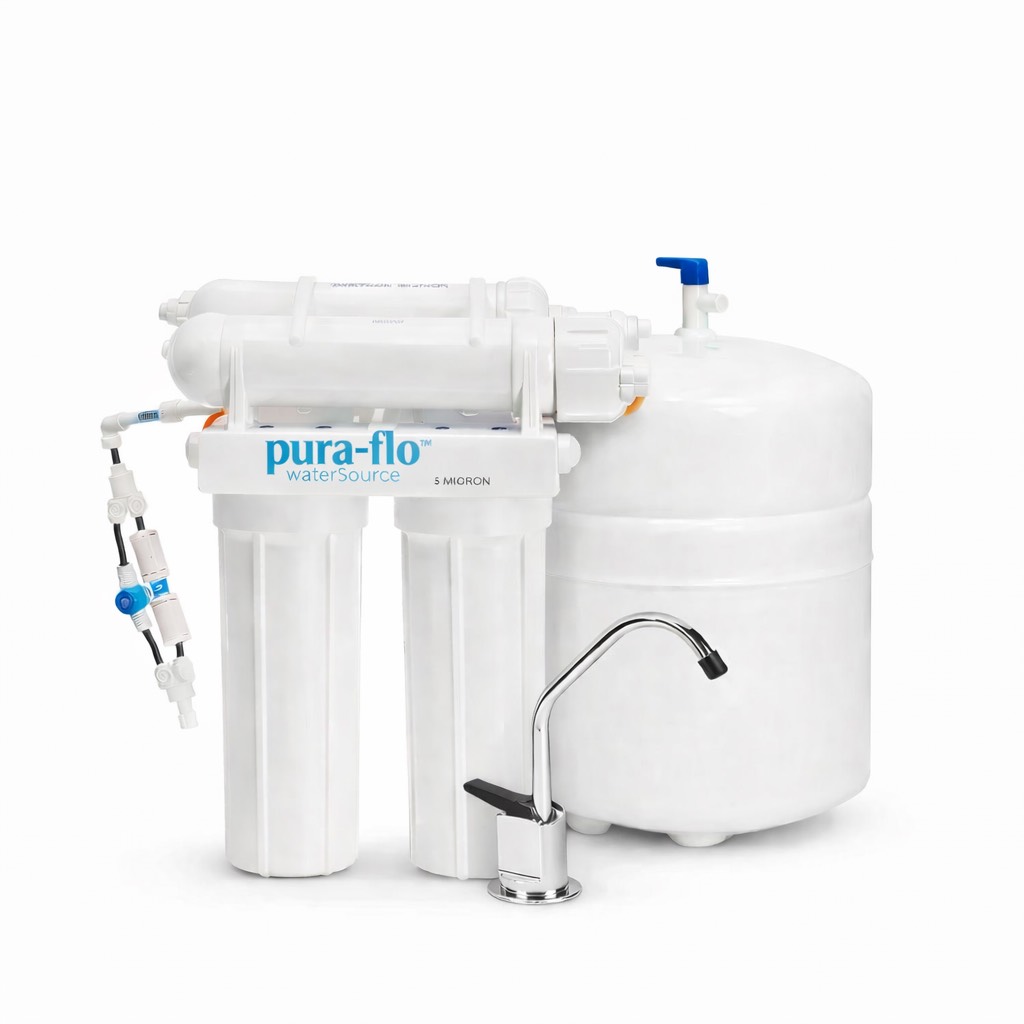 Pro-100 Water Saver Reverse Osmosis System with storage tank and multi-stage filtration